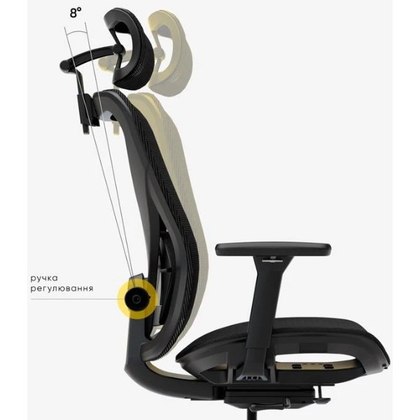 Фото - Кресло офисное Mealux Q1 Air Black (HF-Q1 M/B)